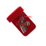 Market - Cadouri - Martisoare - Accesoriu dama, Brosa, din metal, Buticcochet, 5x8 cm, model Albina, Multicolor - MR606 - Infinity.ro