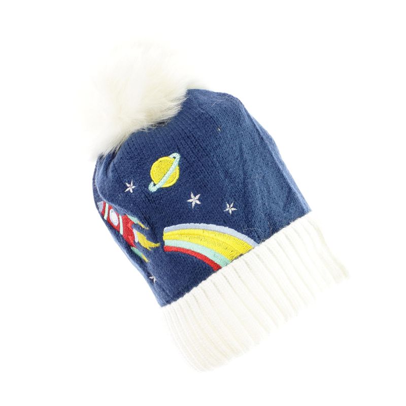 Fashion, accesorii si bijuterii - Copii - Accesorii copii - Caciuli si palarii copii - Fes pentru copii, Buticcochet, din viscoza si sintetic, model cu racheta, Albastru - FES362 - Infinity.ro