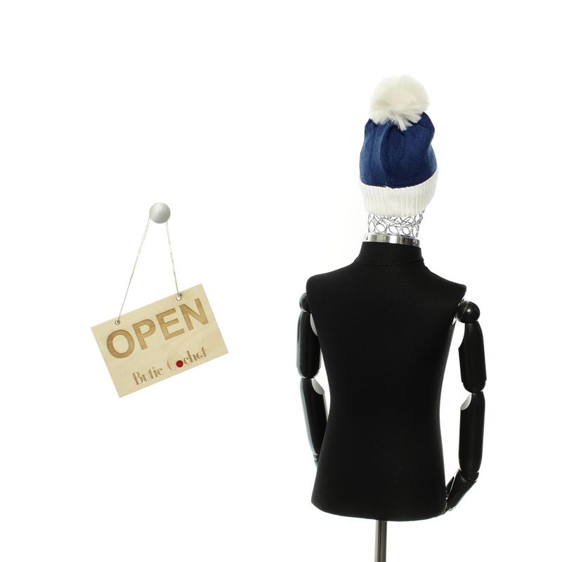Fashion, accesorii si bijuterii - Copii - Accesorii copii - Caciuli si palarii copii - Fes pentru copii, Buticcochet, din viscoza si sintetic, model cu racheta, Albastru - FES362 - Infinity.ro