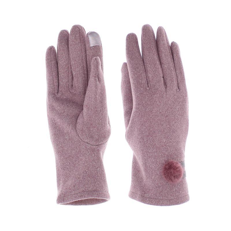 Fashion, accesorii si bijuterii - Femei - Accesorii femei - Manusi femei - Manusi dama, de iarna, din material sintetic si bumbac, cu degete, one size, Mov - MA355 - Infinity.ro