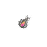 Market - Cadouri - Martisoare - Accesoriu dama, Brosa, din metal, Buticcochet, 6.5 x 4.5 cm, model Gandacel, Multicolor - MR629 - Infinity.ro