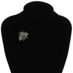 Market - Cadouri - Martisoare - Accesoriu dama, Brosa, din metal, Buticcochet, 3 cm, model Albina cu strasuri, Negru - MR646 - Infinity.ro