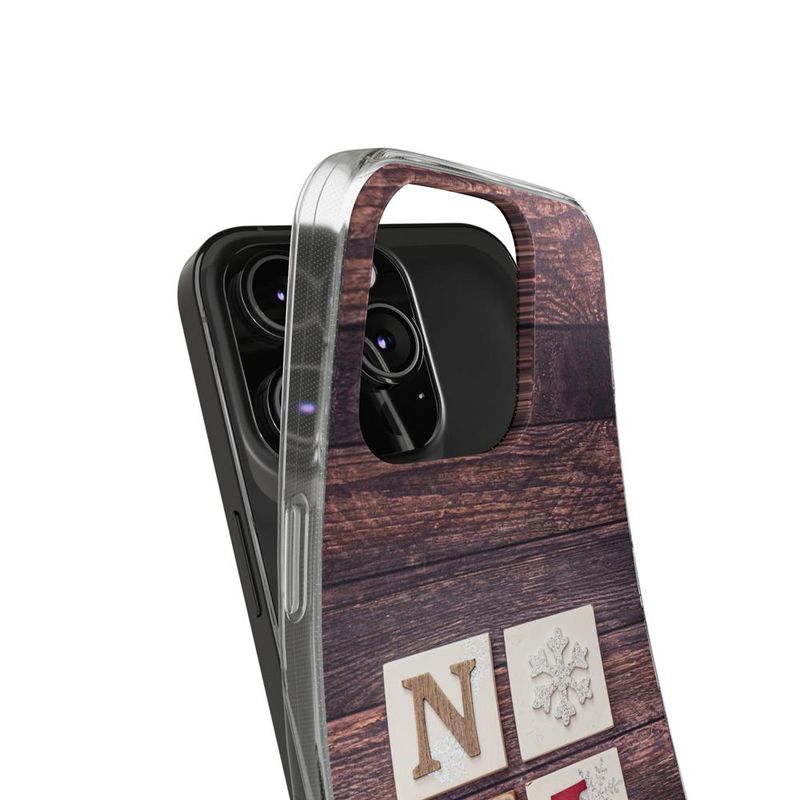 Laptop, Telefoane si Tablete - Telefoane mobile si accesorii - Accesorii Telefoane - Huse telefoane - Husa compatibila cu Apple iPhone 13 Pro Silicon Gel Tpu Model Craciun Noel Wood - Infinity.ro