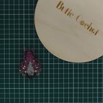 Market - Cadouri - Martisoare - Accesoriu dama, Brosa, din metal, Buticcochet, 6.5 x 4.5 cm, model Gandacel, Mov - MR626 - Infinity.ro
