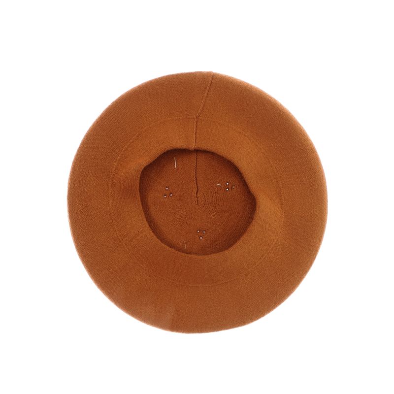 Fashion, accesorii si bijuterii - Femei - Accesorii femei - Caciuli si palarii femei - Bereta de dama, Buticcochet, din acril si vascoza, model cu strasuri, one size, Maro - BSC736 - Infinity.ro