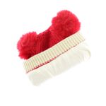 Fashion, accesorii si bijuterii - Copii - Accesorii copii - Caciuli si palarii copii - Set caciula si fular, pentru copii, Buticcochet, din viscoza si sintetic, model cu ursulet, Rosu - SETF281 - Infinity.ro