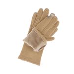 Fashion, accesorii si bijuterii - Femei - Accesorii femei - Manusi femei - Manusi dama, de iarna, din material sintetic si bumbac, cu degete, one size, Bej inchis - MA360 - Infinity.ro