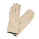 Fashion, accesorii si bijuterii - Femei - Accesorii femei - Manusi femei - Manusi dama, de iarna, din material sintetic si bumbac, cu degete, one size, Bej - MA339 - Infinity.ro