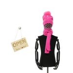 Fashion, accesorii si bijuterii - Copii - Accesorii copii - Caciuli si palarii copii - Set caciula si fular, pentru copii, Buticcochet, din viscoza si sintetic, model inima, Fucsia - SETF286 - Infinity.ro