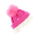 Fashion, accesorii si bijuterii - Copii - Accesorii copii - Caciuli si palarii copii - Set caciula si fular, pentru copii, Buticcochet, din viscoza si sintetic, model inima, Fucsia - SETF286 - Infinity.ro