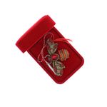 Market - Cadouri - Martisoare - Accesoriu dama, Brosa, din metal, Buticcochet, 5x8 cm, model Albina, Portocaliu - MR603 - Infinity.ro