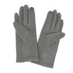 Fashion, accesorii si bijuterii - Femei - Accesorii femei - Manusi femei - Manusi dama, de iarna, din material sintetic si bumbac, cu degete, one size, Gri - MA356 - Infinity.ro