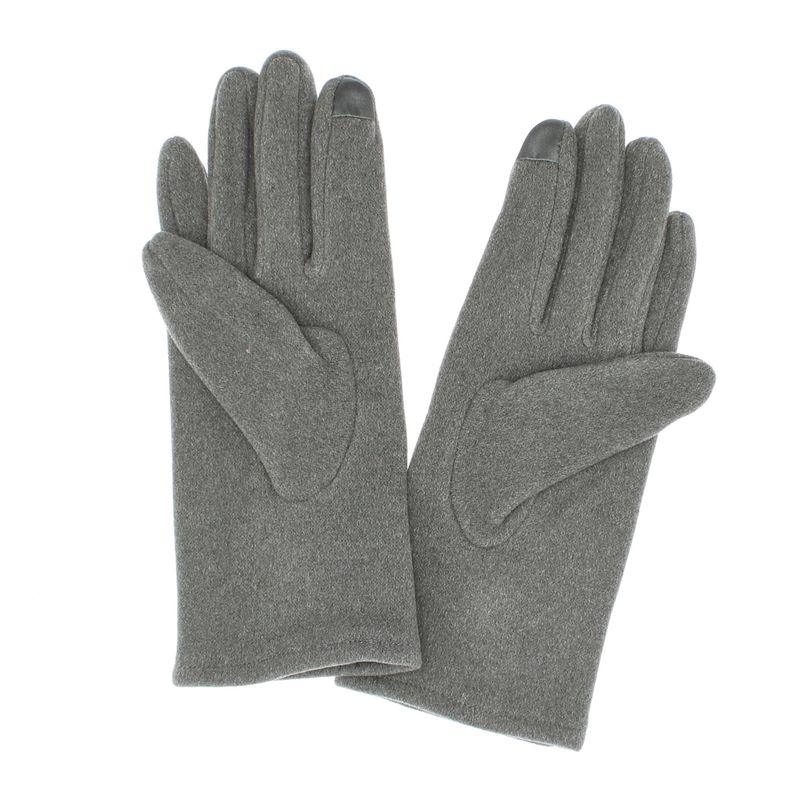 Fashion, accesorii si bijuterii - Femei - Accesorii femei - Manusi femei - Manusi dama, de iarna, din material sintetic si bumbac, cu degete, one size, Gri - MA356 - Infinity.ro