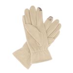 Fashion, accesorii si bijuterii - Femei - Accesorii femei - Manusi femei - Manusi dama, de iarna, din material sintetic si bumbac, cu degete, model cu ciucure, one size, Bej - MA333 - Infinity.ro