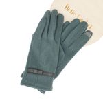 Fashion, accesorii si bijuterii - Femei - Accesorii femei - Manusi femei - Manusi dama, de iarna, din material sintetic si bumbac, cu degete, model cu fundita, one size, Albastru - MA326 - Infinity.ro