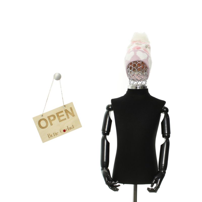 Fashion, accesorii si bijuterii - Copii - Accesorii copii - Caciuli si palarii copii - Fes pentru copii, Buticcochet, din viscoza si sintetic, model cu inimioare, Multicolor - FES375 - Infinity.ro