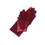 Fashion, accesorii si bijuterii - Femei - Accesorii femei - Manusi femei - Manusi dama, de iarna, din material sintetic si bumbac, cu degete, one size, Visiniu - MA351 - Infinity.ro