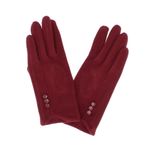 Fashion, accesorii si bijuterii - Femei - Accesorii femei - Manusi femei - Manusi dama, de iarna, din material sintetic si bumbac, cu degete, one size, Visiniu - MA351 - Infinity.ro