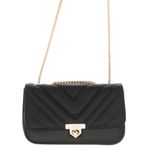 Fashion, accesorii si bijuterii - Femei - Accesorii femei - Genti si rucsacuri femei - Geanta de umar, dama, din material sintetic, ButicCochet, 19x12x6 cm, Negru - GND852 - Infinity.ro