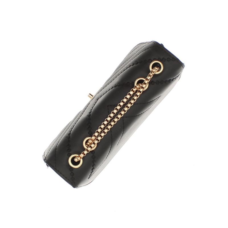 Fashion, accesorii si bijuterii - Femei - Accesorii femei - Genti si rucsacuri femei - Geanta de umar, dama, din material sintetic, ButicCochet, 19x12x6 cm, Negru - GND852 - Infinity.ro