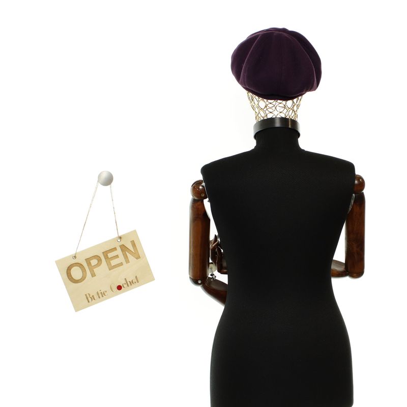 Fashion, accesorii si bijuterii - Femei - Accesorii femei - Caciuli si palarii femei - Sapca de dama, Buticcochet, din acril si poliester, marime 56-58, Mov - BSC784 - Infinity.ro