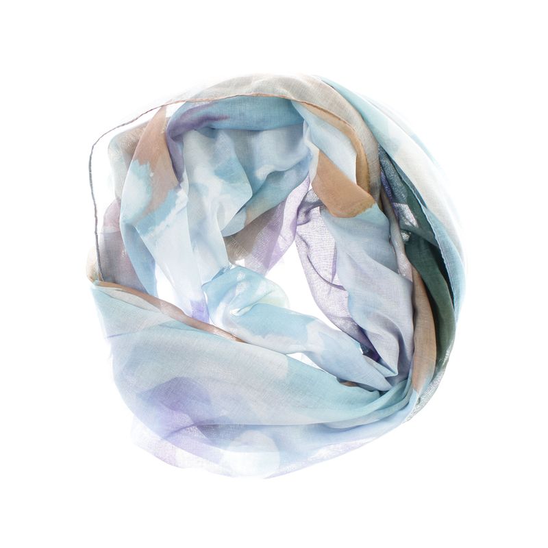 Fashion, accesorii si bijuterii - Femei - Accesorii femei - Esarfe si fulare femei - Esarfa de dama, din 30% viscoza 70% poliester, Buticcochet, 68x180 cm, Multicolor - ES3338 - Infinity.ro