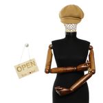 Fashion, accesorii si bijuterii - Femei - Accesorii femei - Caciuli si palarii femei - Sapca de dama, Buticcochet, din acril si poliester, marime 56-58, Bej - BSC790 - Infinity.ro