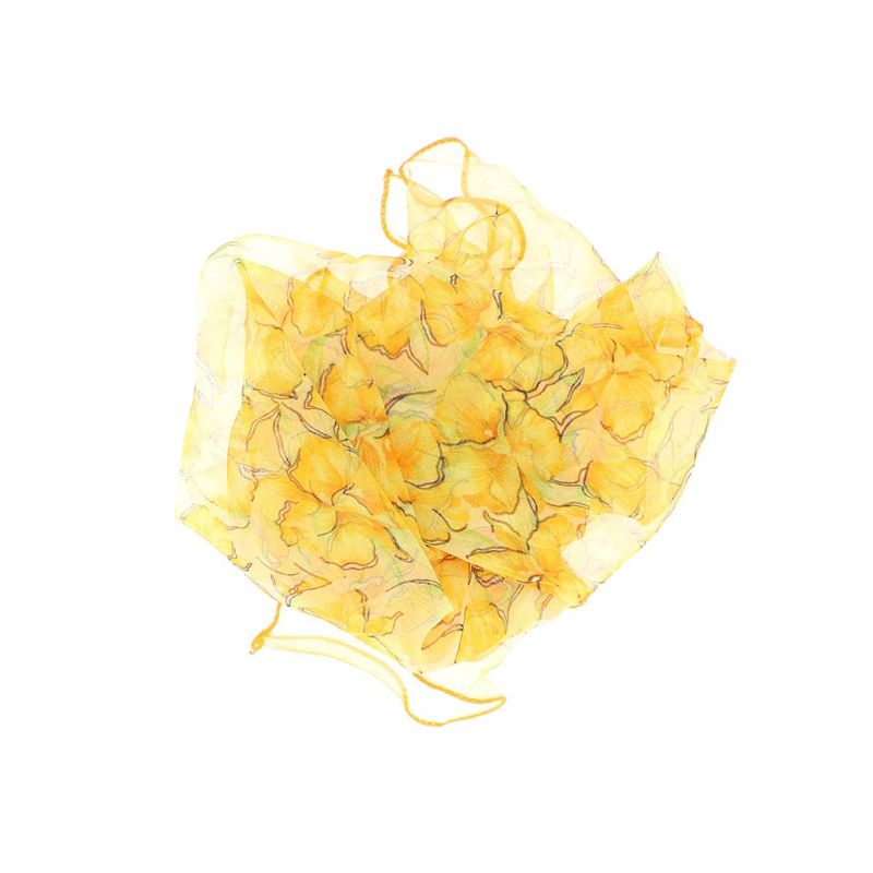 Fashion, accesorii si bijuterii - Femei - Accesorii femei - Esarfe si fulare femei - Esarfa de dama, Buticcochet, 60x60 cm, 40% matase 60% poliester, cu imprimeu floral, Portocaliu - ES2122 - Infinity.ro