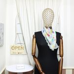Fashion, accesorii si bijuterii - Femei - Accesorii femei - Esarfe si fulare femei - Esarfa de dama, Buticcochet, 60x60 cm, 40% matase 60% poliester, cu imprimeu cu buline, Multicolor - ES2130 - Infinity.ro