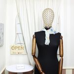 Fashion, accesorii si bijuterii - Femei - Accesorii femei - Esarfe si fulare femei - Esarfa de dama, Buticcochet, 60x60 cm, 40% matase 60% poliester, cu imprimeu cu buline, Multicolor - ES2130 - Infinity.ro