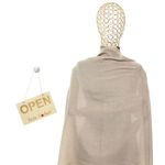 Fashion, accesorii si bijuterii - Femei - Accesorii femei - Esarfe si fulare femei - Esarfa de dama, din 30% viscoza 70% poliester, Buticcochet, 75x180 cm, model cu strasuri, Bej inchis - ES3254 - Infinity.ro