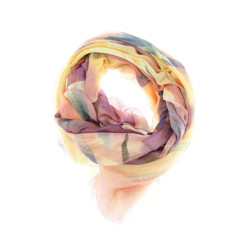 Fashion, accesorii si bijuterii - Femei - Accesorii femei - Esarfe si fulare femei - Esarfa de dama, din 30% viscoza 70% poliester, Buticcochet, 68x180 cm, Multicolor - ES3321 - Infinity.ro