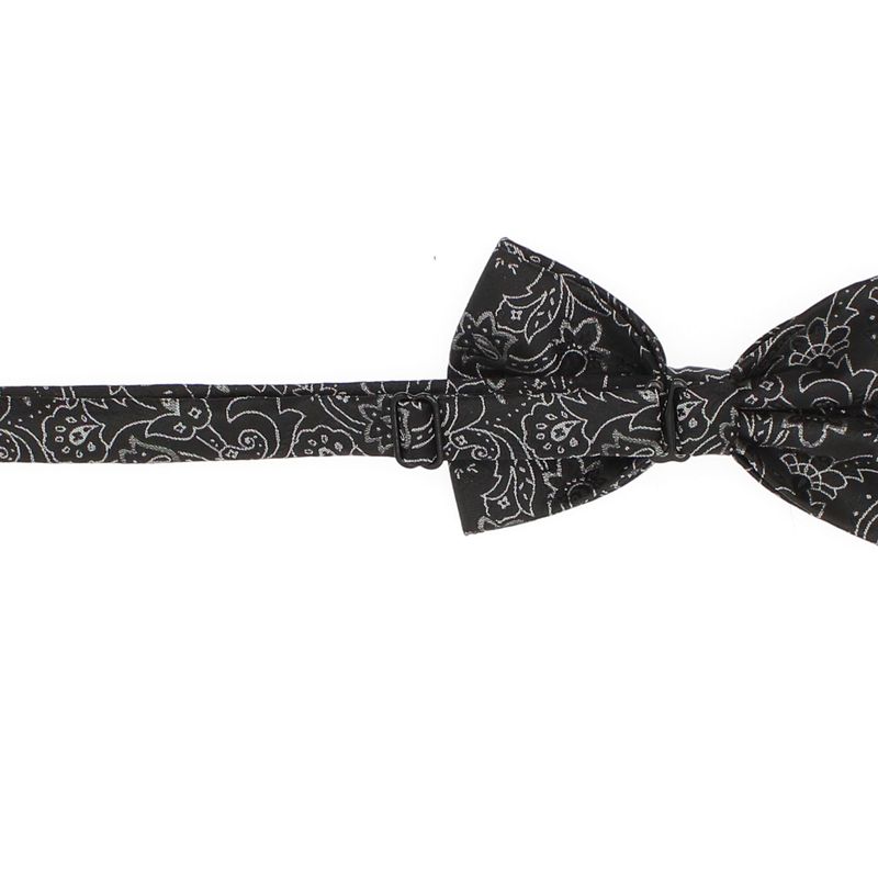 Fashion, accesorii si bijuterii - Barbati - Accesorii barbati - Cravate si papioane barbati - Set 3 piese, papion, butoni si batista, pentru barbati, ButicCochet, Negru - SETP291 - Infinity.ro