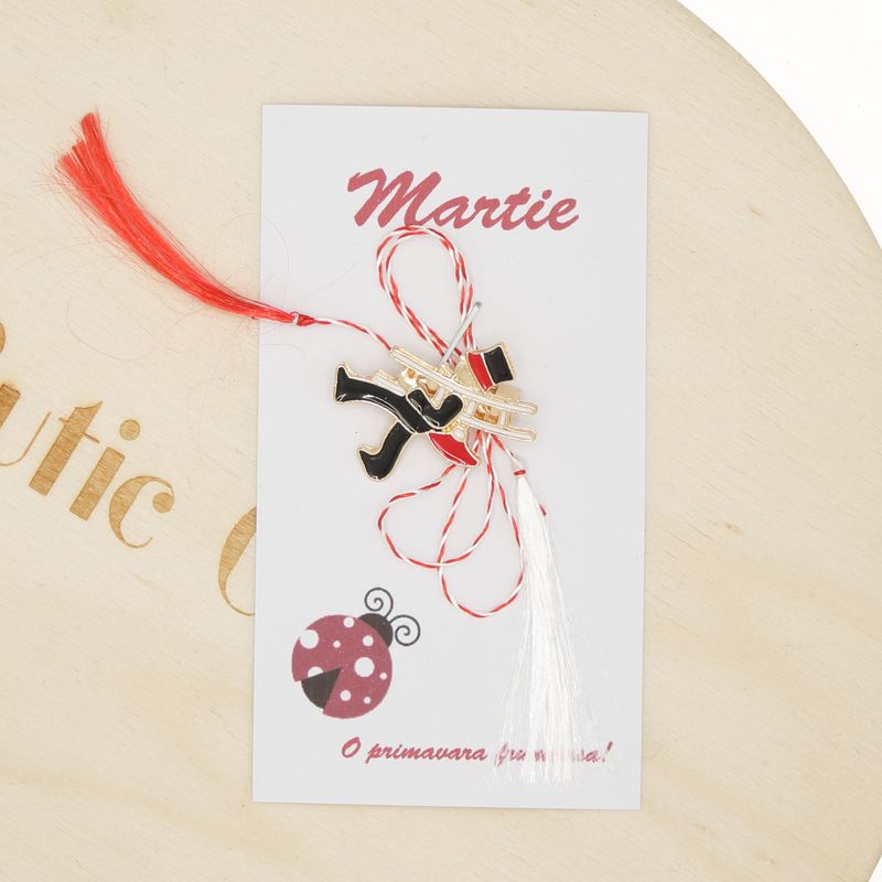 Market - Cadouri - Martisoare - Martisor Brosa, Buticcochet, din metal, model Cosar, Multicolor - MR667 - Infinity.ro