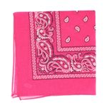 Fashion, accesorii si bijuterii - Femei - Accesorii femei - Esarfe si fulare femei - Bandana din bumbac, dimensiune 55 x 55 cm, imprimeu mandala, Buticcochet, Roz - ES2196 - Infinity.ro