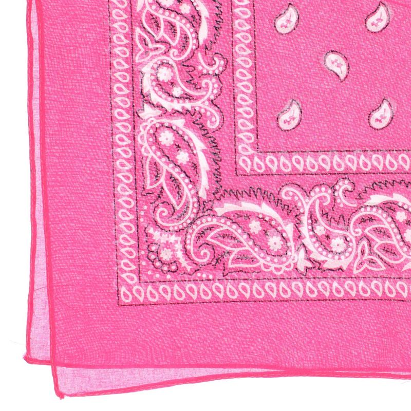 Fashion, accesorii si bijuterii - Femei - Accesorii femei - Esarfe si fulare femei - Bandana din bumbac, dimensiune 55 x 55 cm, imprimeu mandala, Buticcochet, Roz - ES2196 - Infinity.ro