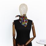 Fashion, accesorii si bijuterii - Femei - Accesorii femei - Esarfe si fulare femei - Bandana din bumbac, dimensiune 55 x 55 cm, Buticcochet, imprimeu Multicolor - ES2216 - Infinity.ro