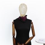 Fashion, accesorii si bijuterii - Femei - Accesorii femei - Esarfe si fulare femei - Bandana din bumbac, dimensiune 55 x 55 cm, imprimeu mandala, Buticcochet, Negru cu roz - ES2203 - Infinity.ro
