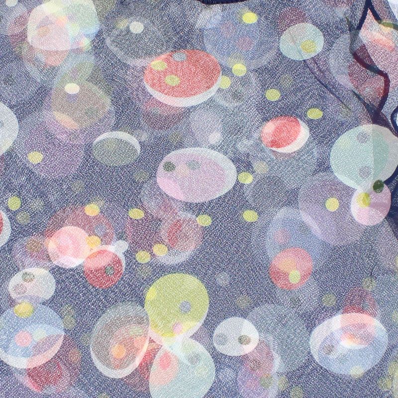 Fashion, accesorii si bijuterii - Femei - Accesorii femei - Esarfe si fulare femei - Esarfa de dama, Buticcochet, 60x60 cm, 40% matase 60% poliester, cu imprimeu cu buline, Bleumarin - ES2131 - Infinity.ro