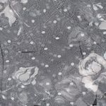 Fashion, accesorii si bijuterii - Femei - Accesorii femei - Esarfe si fulare femei - Esarfa de dama, Buticcochet, 60x60 cm, 40% matase 60% poliester, cu imprimeu cu flori, Negru - ES2134 - Infinity.ro