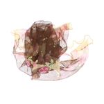 Fashion, accesorii si bijuterii - Femei - Accesorii femei - Esarfe si fulare femei - Esarfa de dama, Buticcochet, 60x60 cm, 40% matase 60% poliester, imprimeu floral, Maro - ES2160 - Infinity.ro