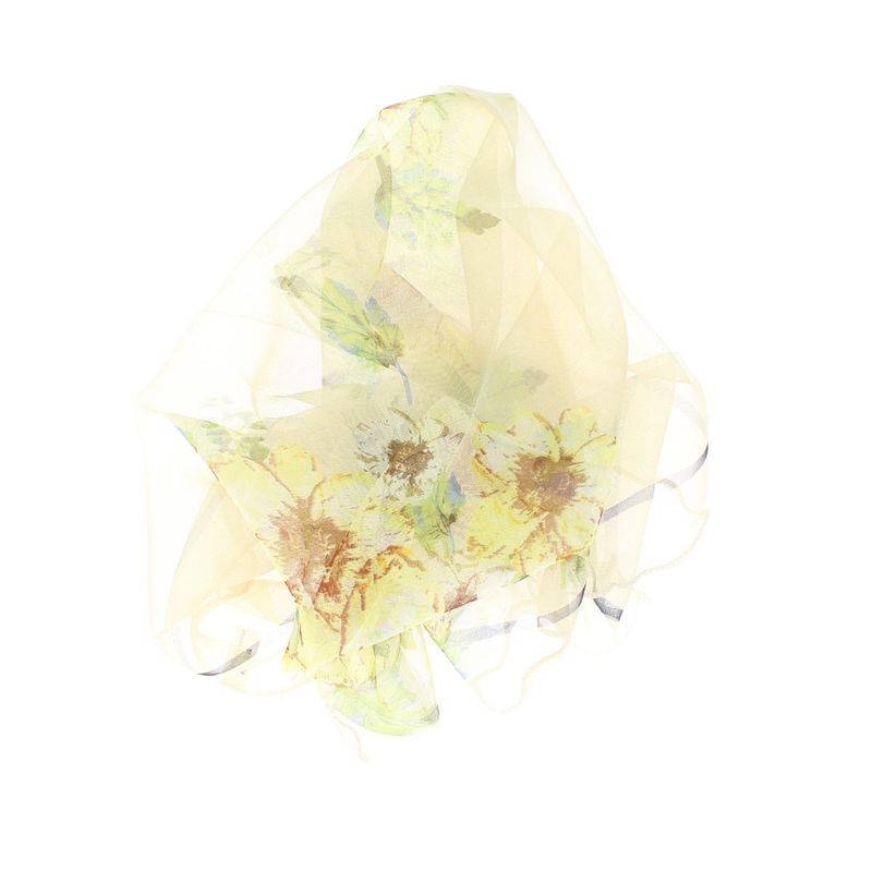 Fashion, accesorii si bijuterii - Femei - Accesorii femei - Esarfe si fulare femei - Esarfa de dama, Buticcochet, 60x60 cm, 40% matase 60% poliester, Bej - ES2166 - Infinity.ro