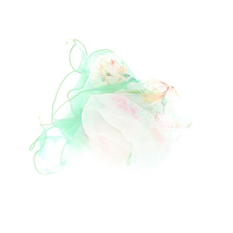 Fashion, accesorii si bijuterii - Femei - Accesorii femei - Esarfe si fulare femei - Esarfa de dama, Buticcochet, 60x60 cm, 40% matase 60% poliester, cu imprimeu floral, Verde - ES2117 - Infinity.ro