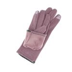 Fashion, accesorii si bijuterii - Femei - Accesorii femei - Manusi femei - Manusi dama, de iarna, din material sintetic si bumbac, cu degete, one size, Mov - MA340 - Infinity.ro