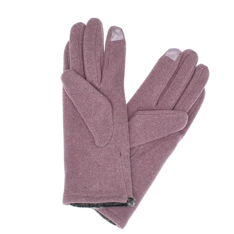 Fashion, accesorii si bijuterii - Femei - Accesorii femei - Manusi femei - Manusi dama, de iarna, din material sintetic si bumbac, cu degete, one size, Mov - MA340 - Infinity.ro
