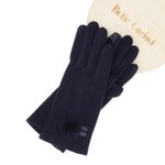 Fashion, accesorii si bijuterii - Femei - Accesorii femei - Manusi femei - Manusi dama, de iarna, din material sintetic si bumbac, cu degete, one size, Bleumarin - MA359 - Infinity.ro