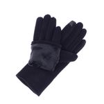 Fashion, accesorii si bijuterii - Femei - Accesorii femei - Manusi femei - Manusi dama, de iarna, din material sintetic si bumbac, cu degete, one size, Bleumarin - MA359 - Infinity.ro