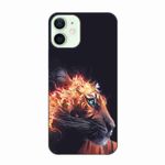 Laptop, Telefoane si Tablete - Telefoane mobile si accesorii - Accesorii Telefoane - Huse telefoane - Husa compatibila cu Apple iPhone 12 Mini Silicon Gel Tpu Model Flameborn Tiger - Infinity.ro