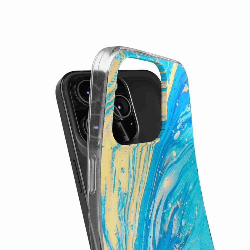 Laptop, Telefoane si Tablete - Telefoane mobile si accesorii - Accesorii Telefoane - Huse telefoane - Husa compatibila cu Apple iPhone 13 Pro Silicon Gel Tpu Model Aqua Bloom - Infinity.ro