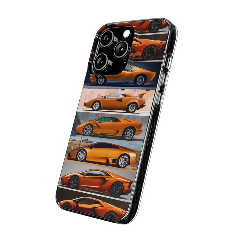 Laptop, Telefoane si Tablete - Telefoane mobile si accesorii - Accesorii Telefoane - Huse telefoane - Husa compatibila cu Apple iPhone 15 Pro Max Silicon Gel Tpu Model Masini Lamborghini - Infinity.ro